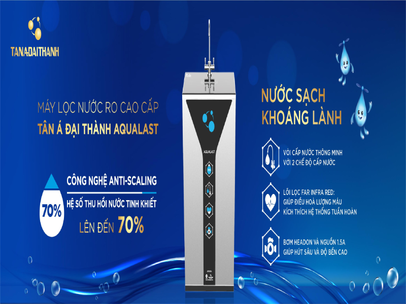 Máy lọc nước RO từ Tân Á Đại Thành - Sự lựa chọn hàng đầu của người Việt