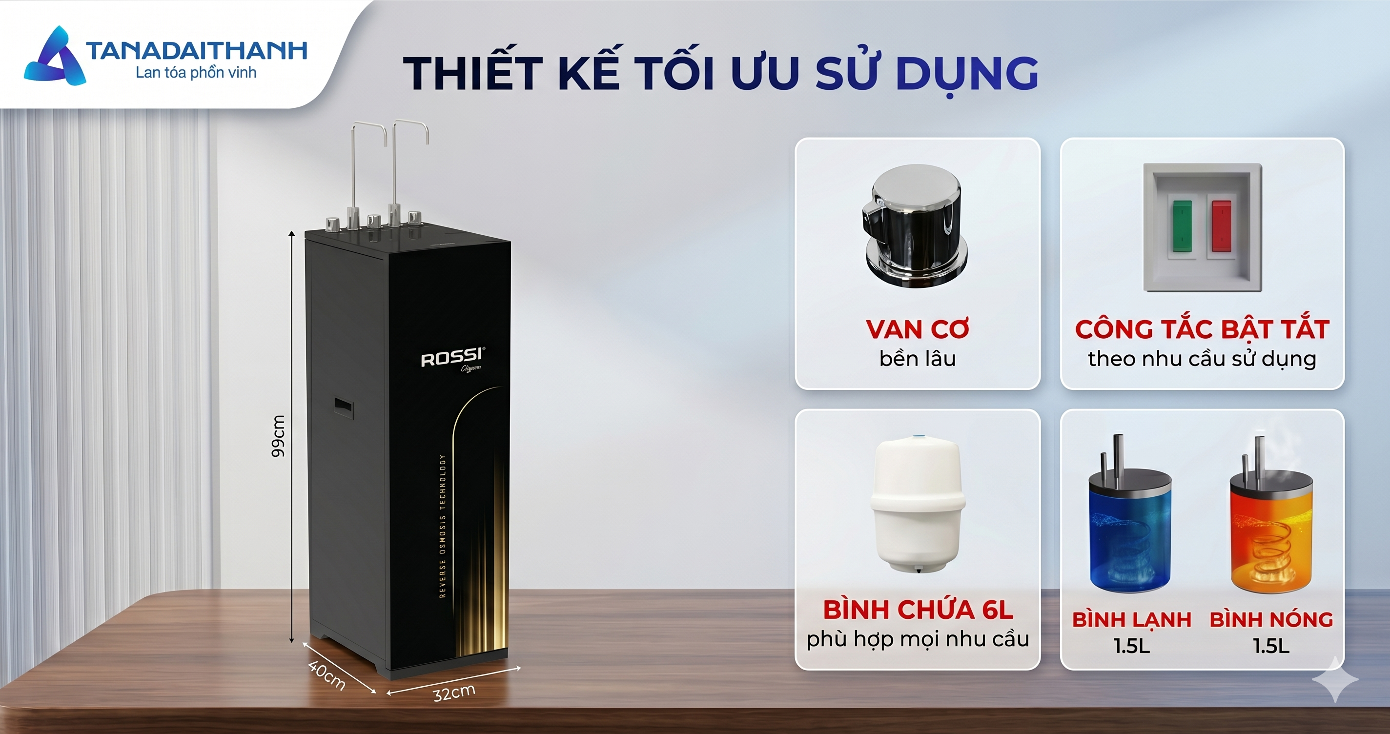 Máy lọc nước RO Rossi Eleganz 10 lõi