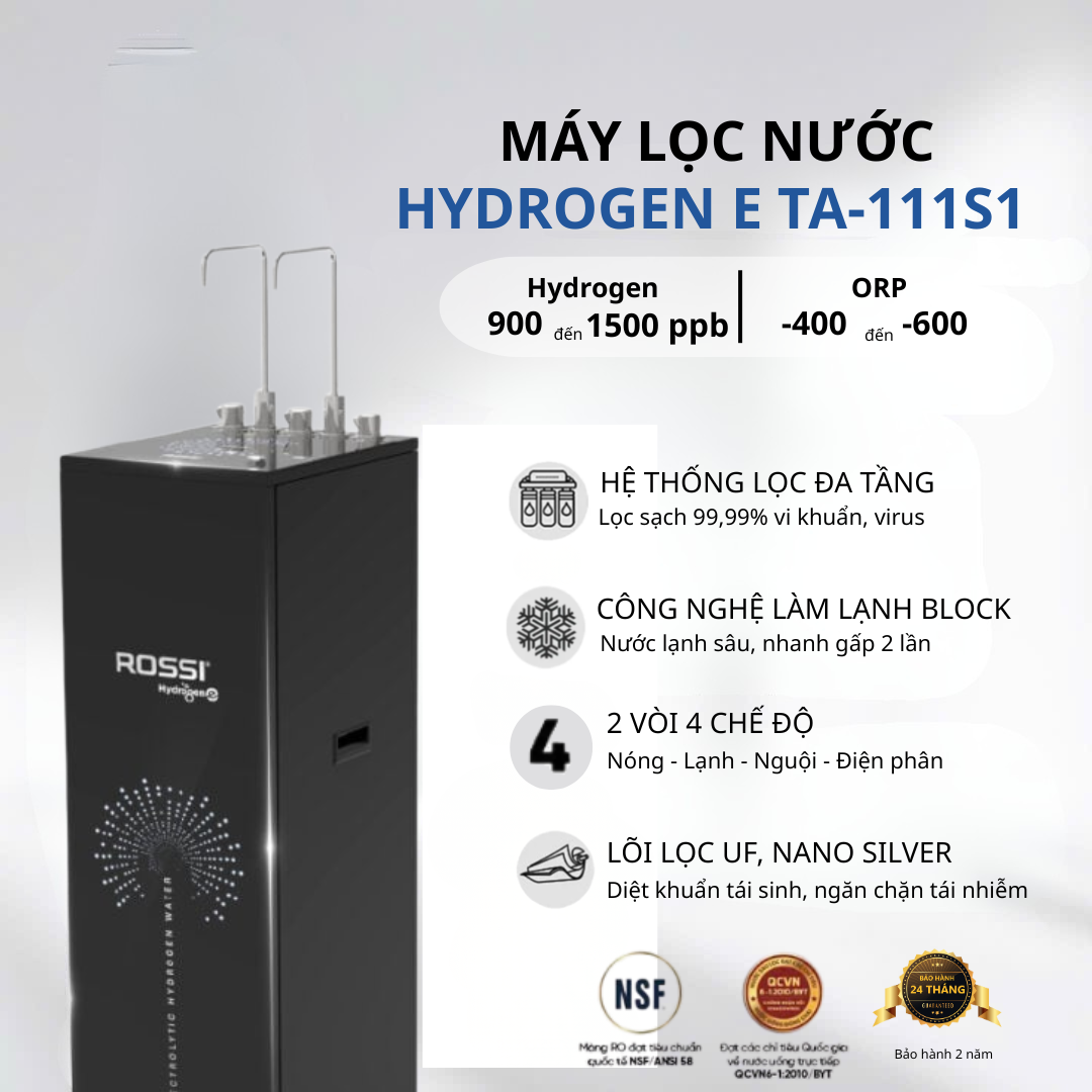 Máy lọc nước Rossi Hydrogen E