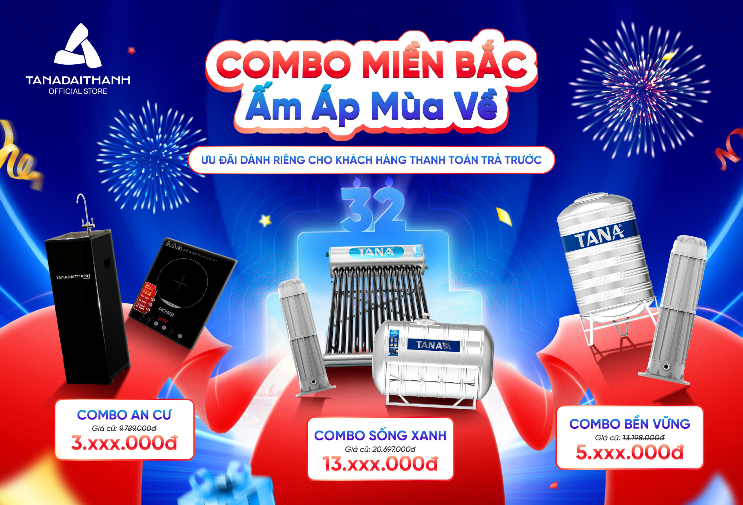 Combo Miền Bắc được hưởng ưu đãi giảm giá khi thanh toán trước