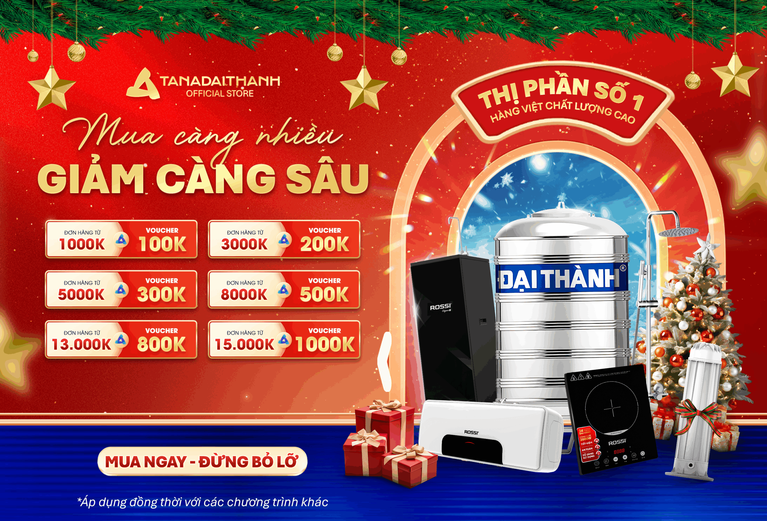 Ưu đãi trong phiên Livestream ngày 24/12