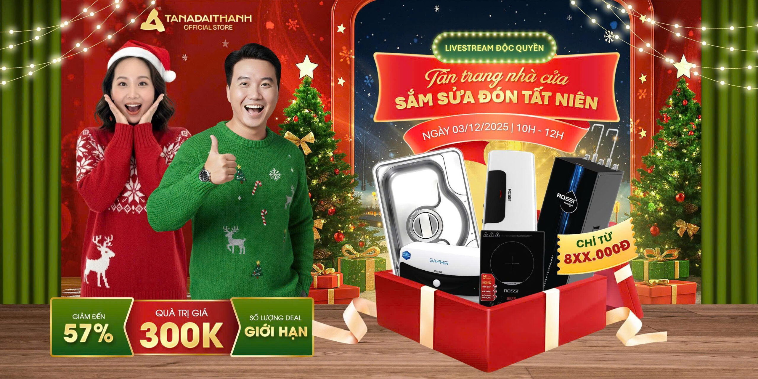 Livestream siêu sale cuối năm tháng 12 có nhiều ưu đãi