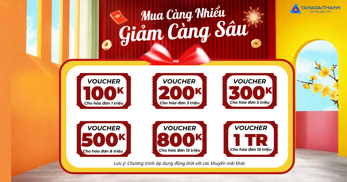 Chương trình ưu đãi "Mua càng nhiều - Giảm càng sâu"