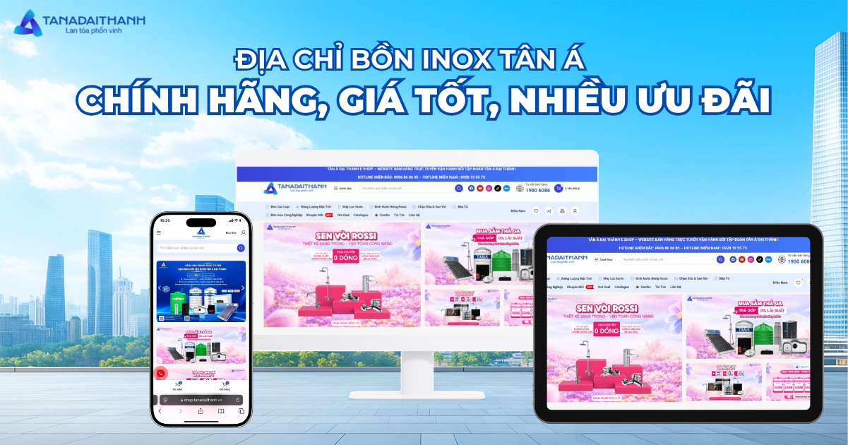 Bảng giá bồn inox Tân Á mới nhất