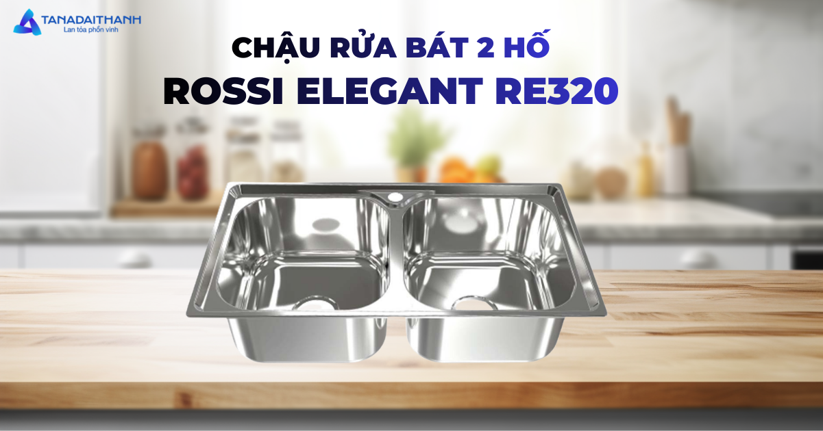 Chậu rửa bát 2 hố Elegant RE320 có gì?