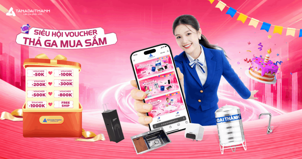 Ưu đãi voucher giảm sâu tới 1 triệu