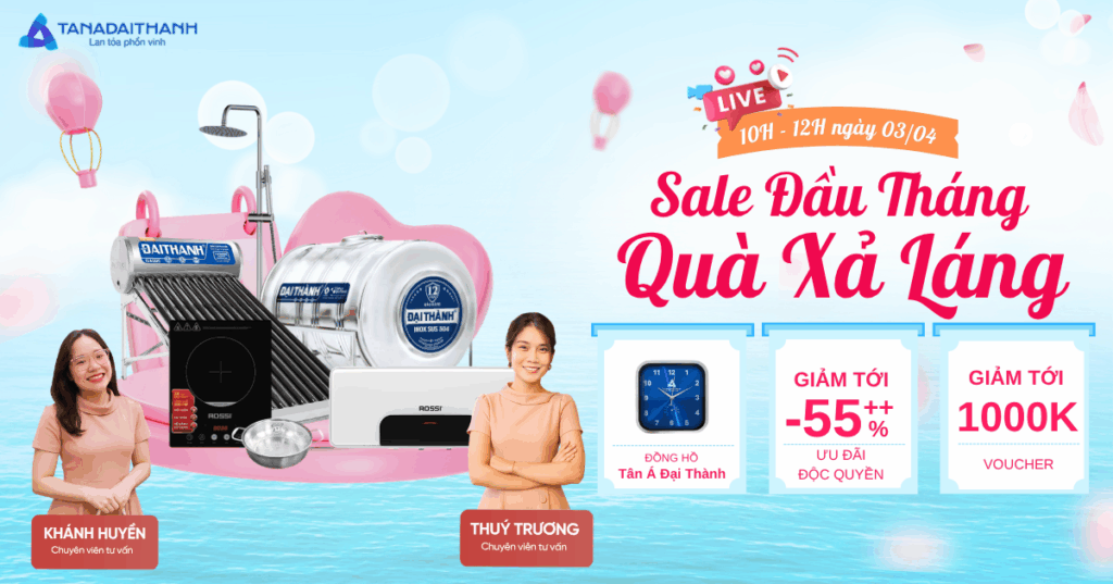 Livestream Tân Á Đại Thành miền Nam có nhiều ưu đãi