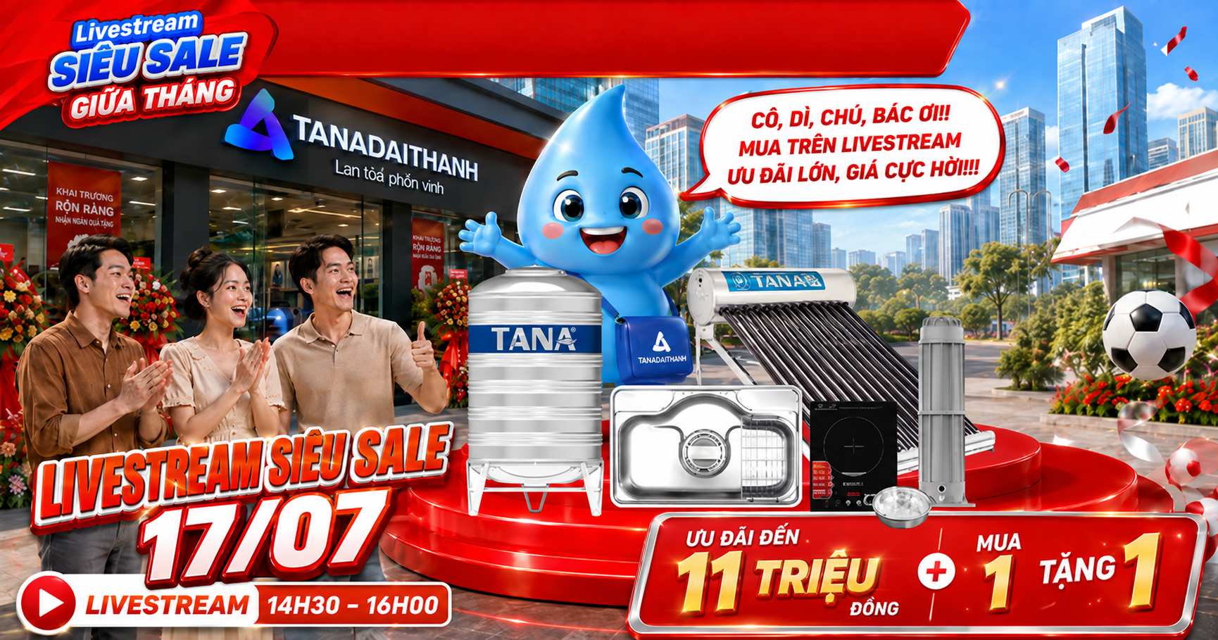Livestream siêu sale 17/07 có gì