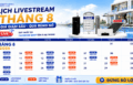 Lịch livestream tháng 8
