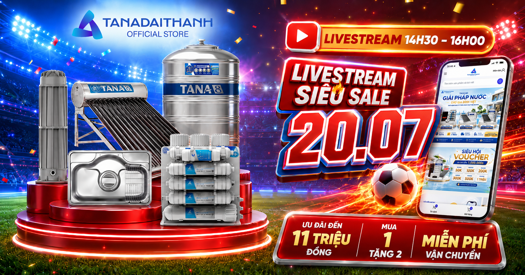 Livestream Shop Tân Á Đại Thành 20/7 có gì?