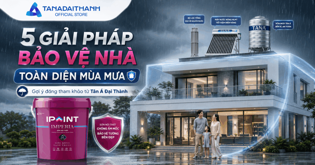 Giải pháp bảo vệ nhà toàn diện trong mùa mưa