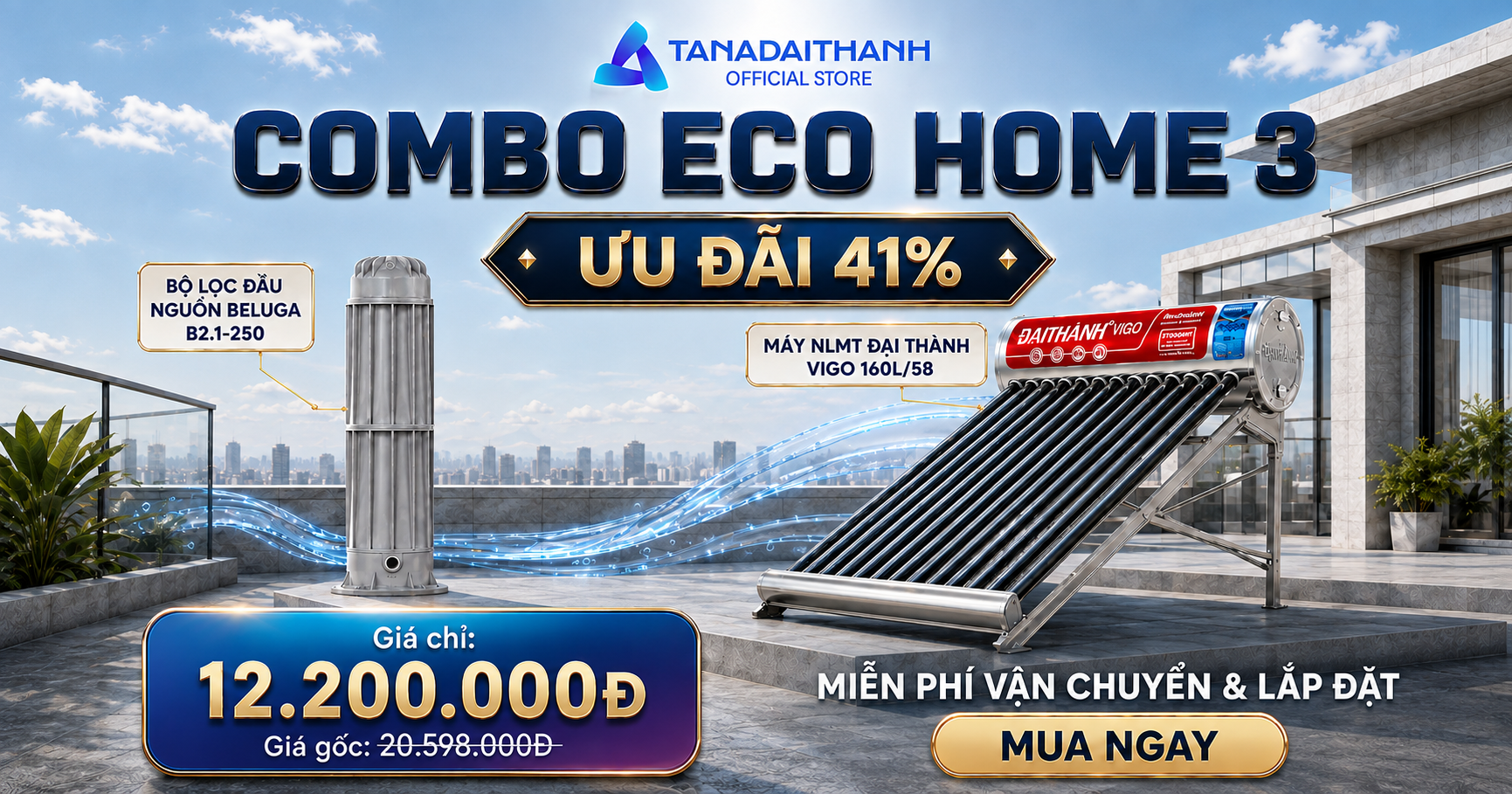 Nhà 40m2 nên mua combo Eco Home 3 không?
