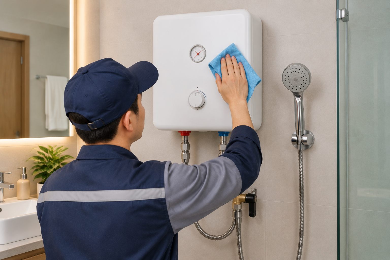 Làm sạch cặn bẩn giúp các bộ phận tiếp xúc với nước duy trì khả năng hoạt động ổn định