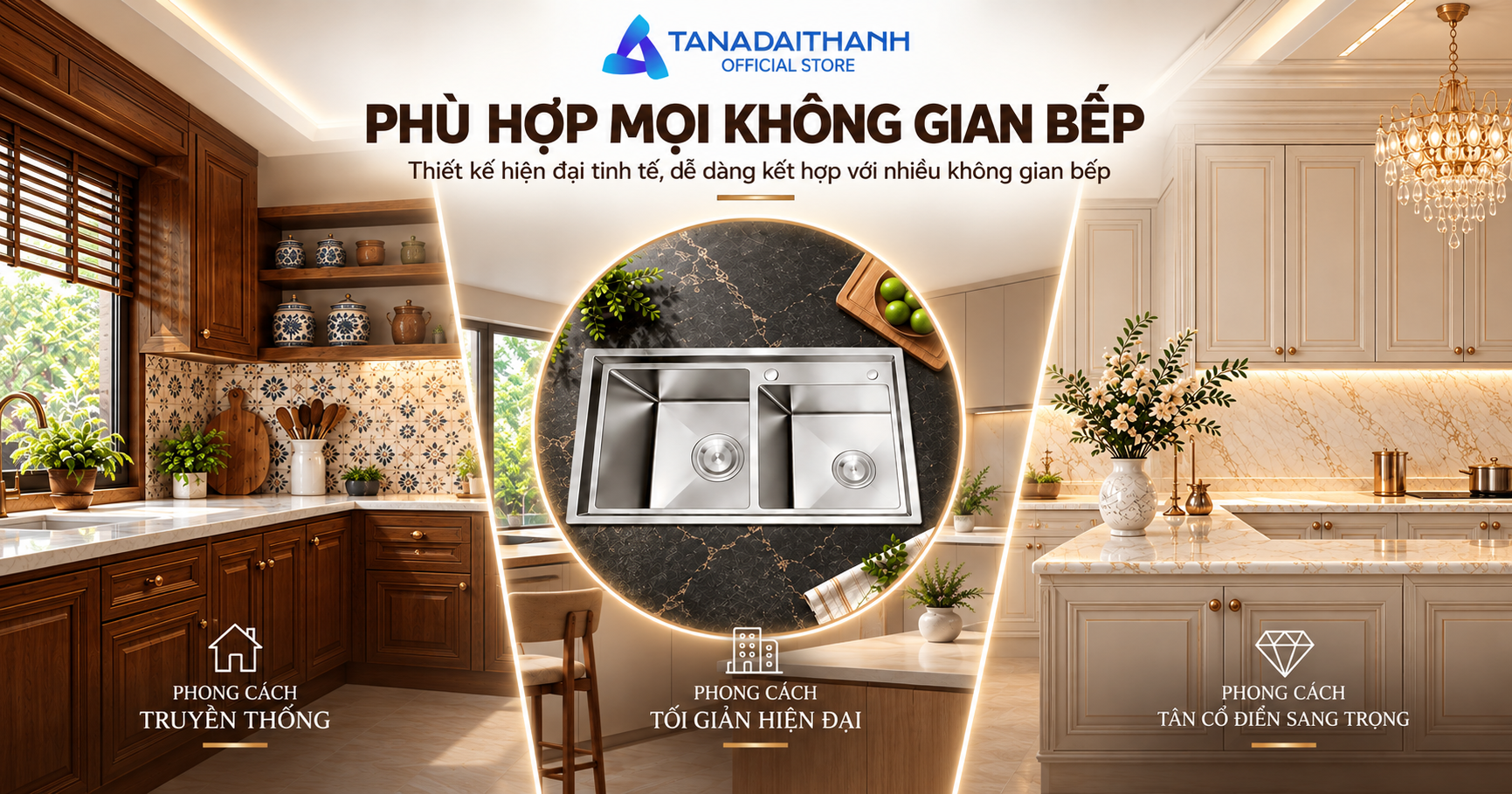 Chậu rửa inox 2 hố Rossi RL320HL