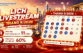 Lịch livestream tháng 9 của Shop Tân Á Đại Thành