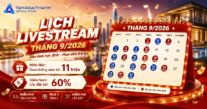 Lịch livestream tháng 9 của Shop Tân Á Đại Thành