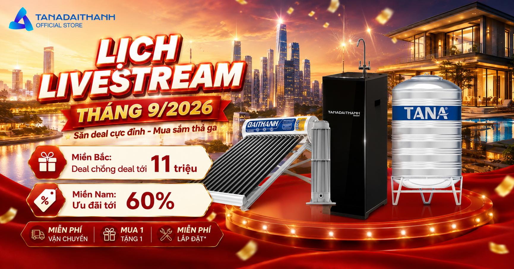 Lịch livestream tháng 9 của Shop Tân Á Đại Thành có gì?