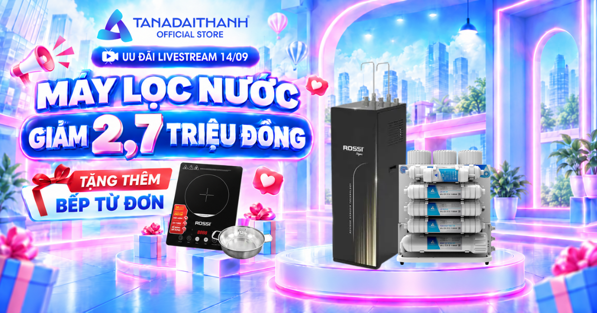 Ưu đãi máy lọc nước trong livestream 24/09