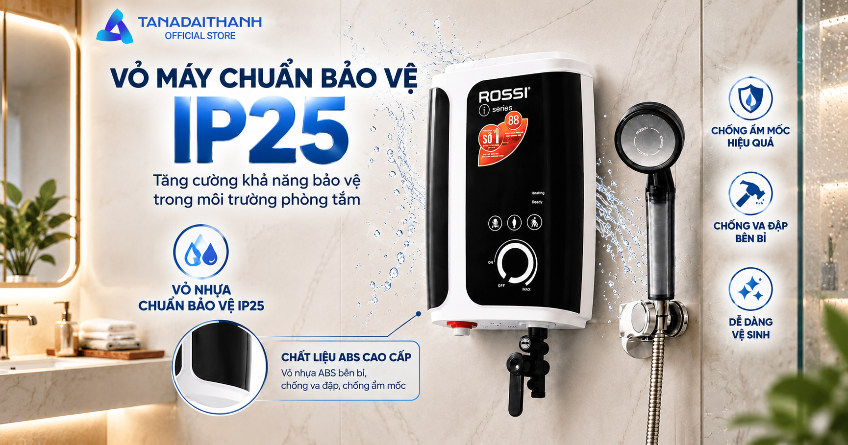 máy nước nóng trực tiếp RIS-450 RE