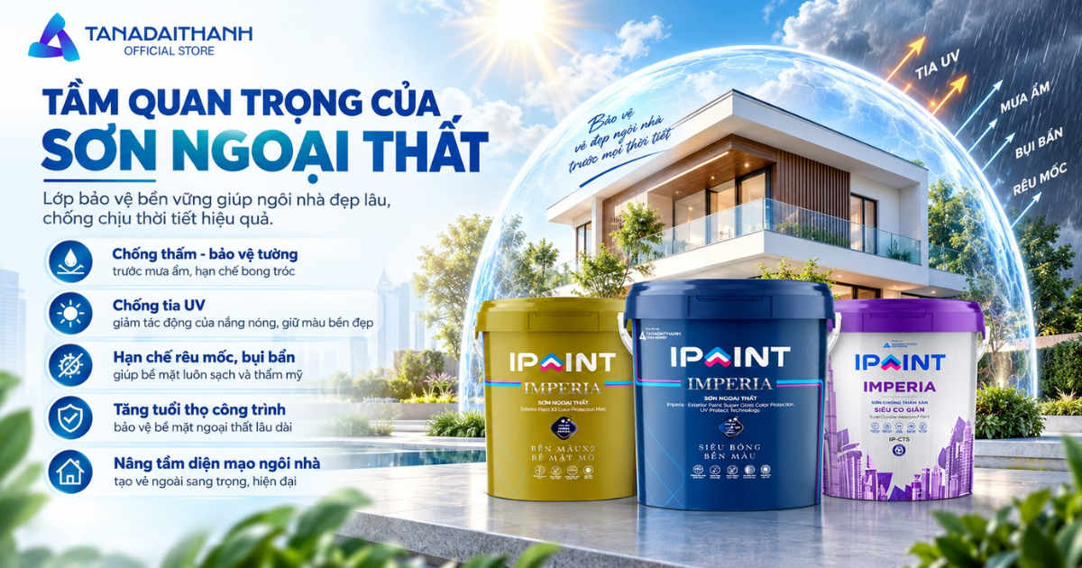 Tầm quan trọng của sơn ngoại thất
