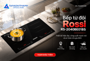Bếp từ đôi Rossi RS-2040BE01BS
