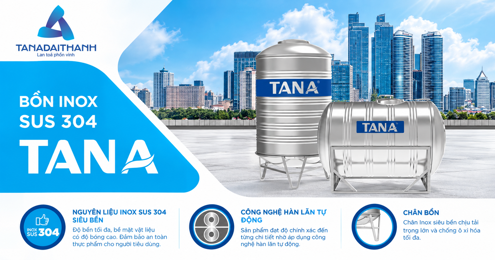 Bồn inox Tân Á có gì