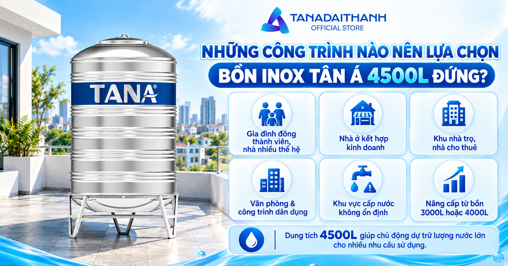 Bồn inox Tân Á có gì