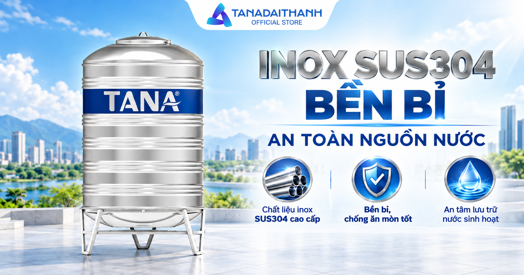 Bồn inox Tân Á có gì