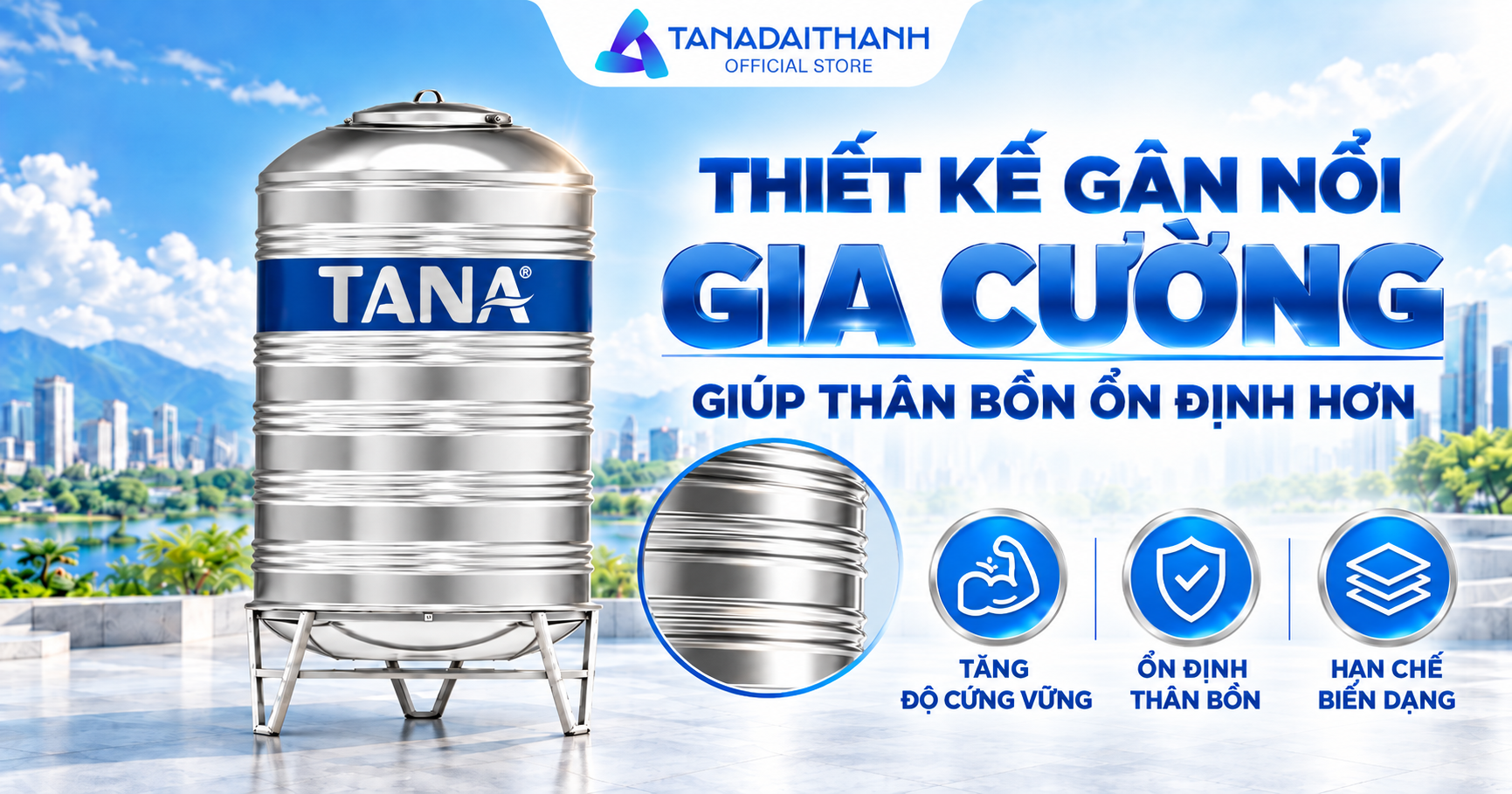 Bồn inox Tân Á có gì