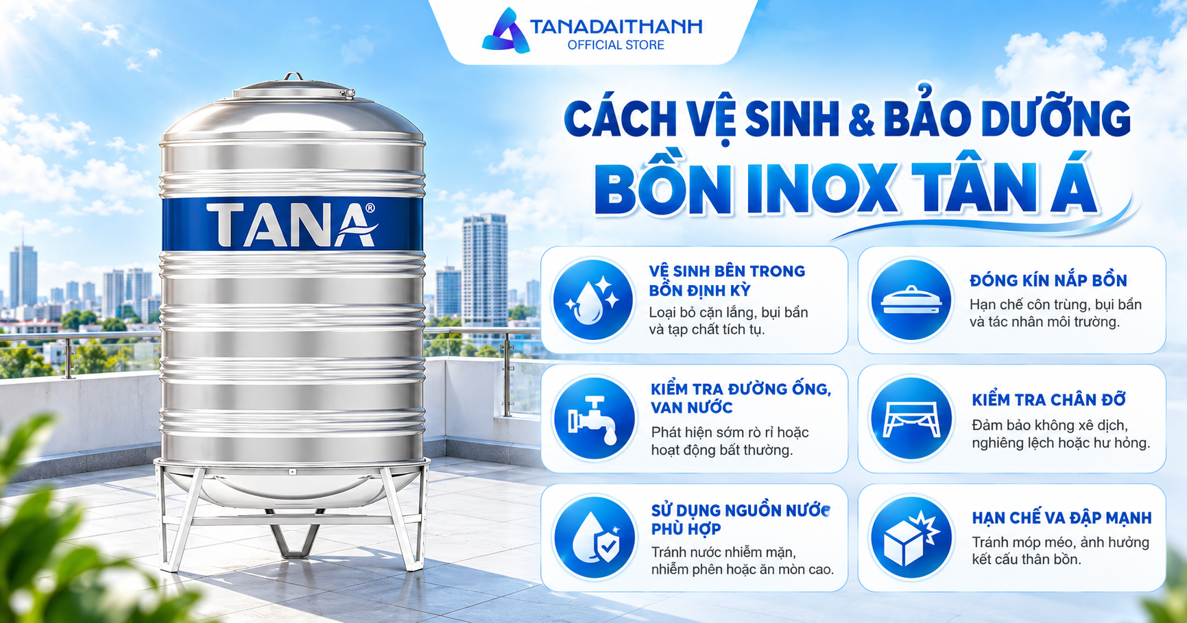 Bồn inox Tân Á có gì