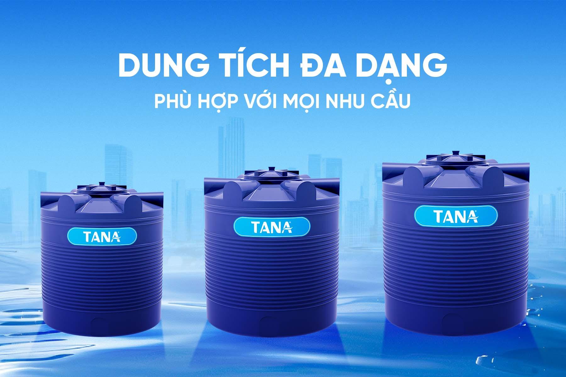 Bồn nhựa Tân Á Đại Thành đáp ứng mọi nhu cầu lắp đặt và sử dụng
