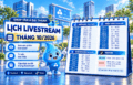 Lịch livestream tháng 10 Tân Á Đại Thành