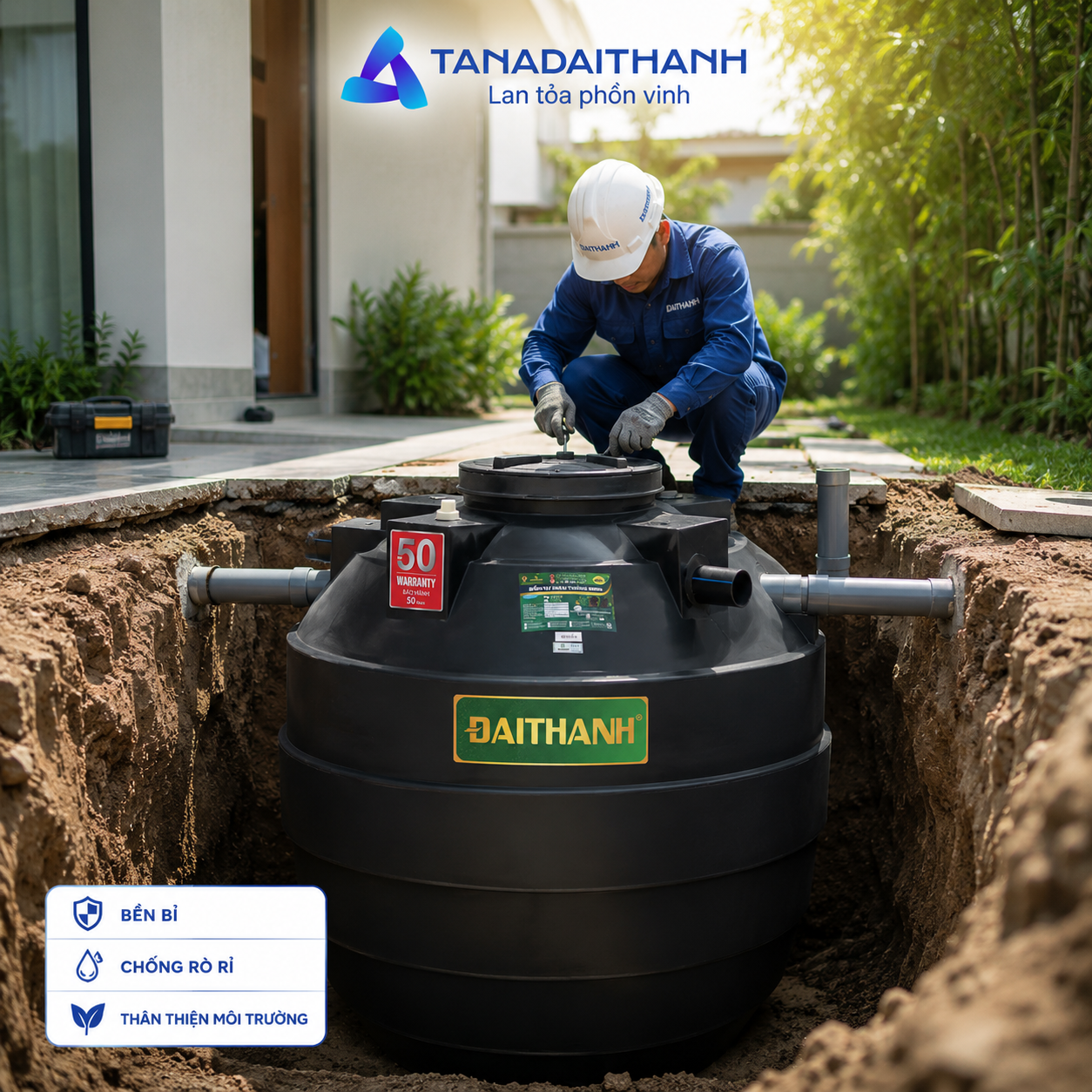 Kiểm tra và hút cặn đúng thời điểm giúp bể tự hoại duy trì khả năng xử lý ổn định