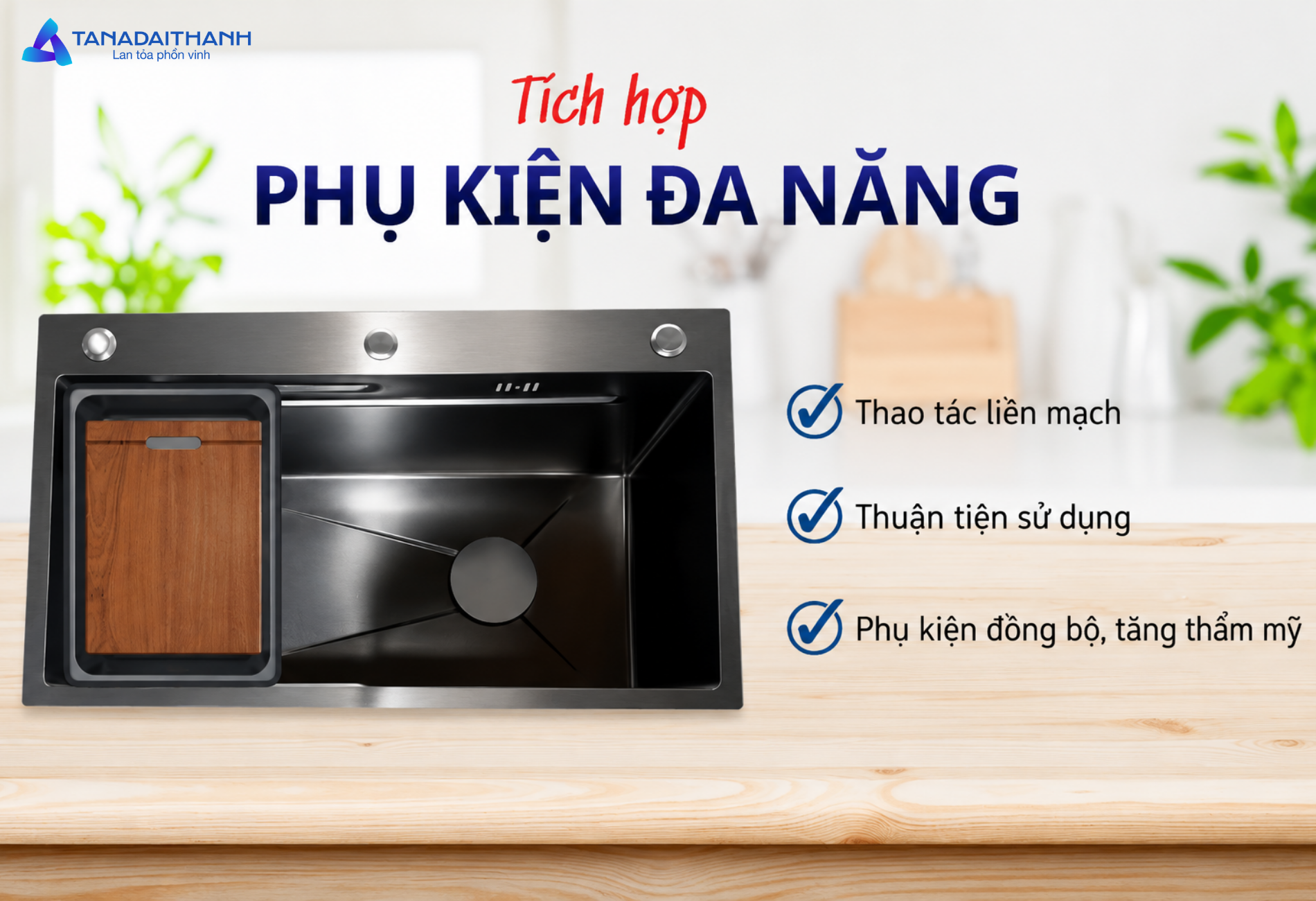 Lựa chọn đúng kích thước giúp chậu 1 hố phát huy tối đa hiệu quả sử dụng