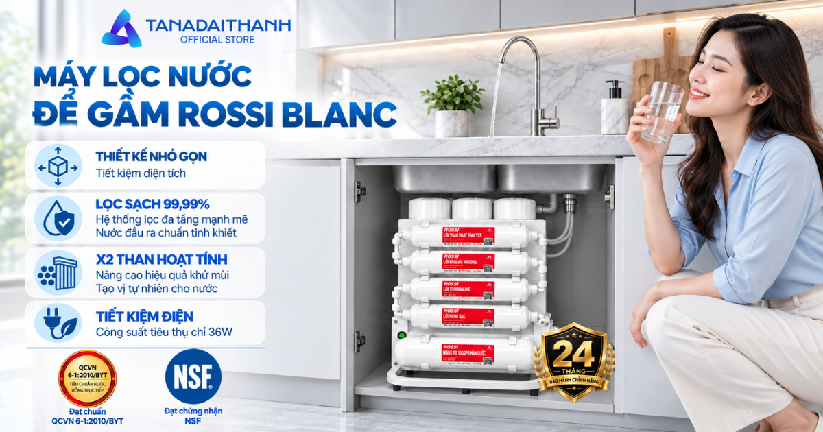 Máy lọc nước Rossi 8 lõi