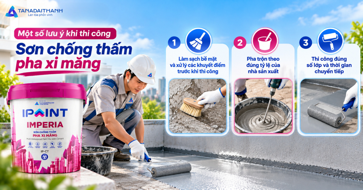 Sơn chống thấm pha xi măng là gì