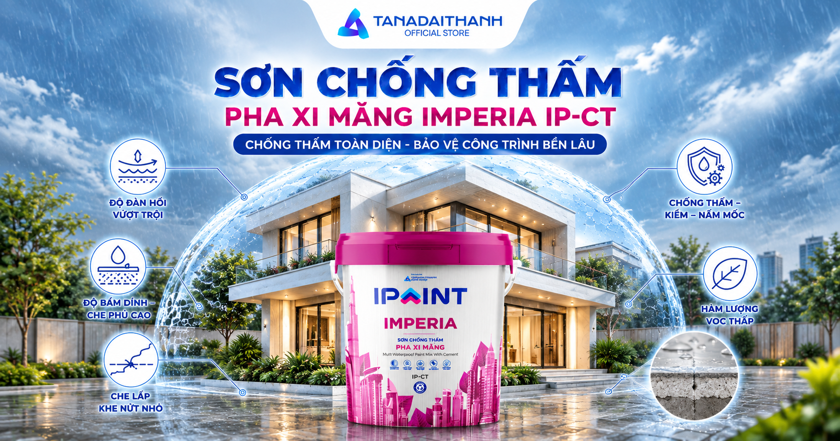 Sơn chống thấm pha xi măng là gì