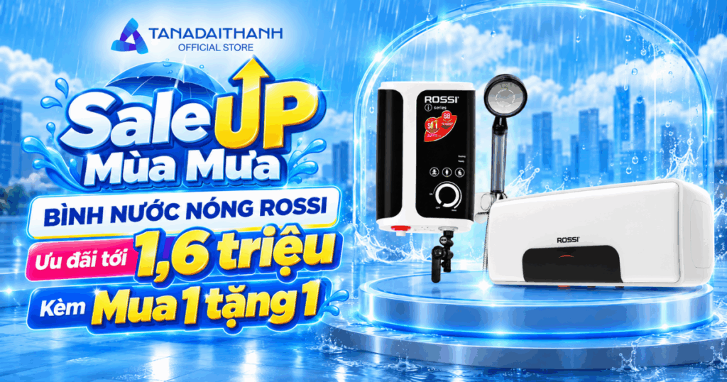 ưu đãi bình nước nóng Rossi